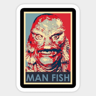 Man Fish Sticker